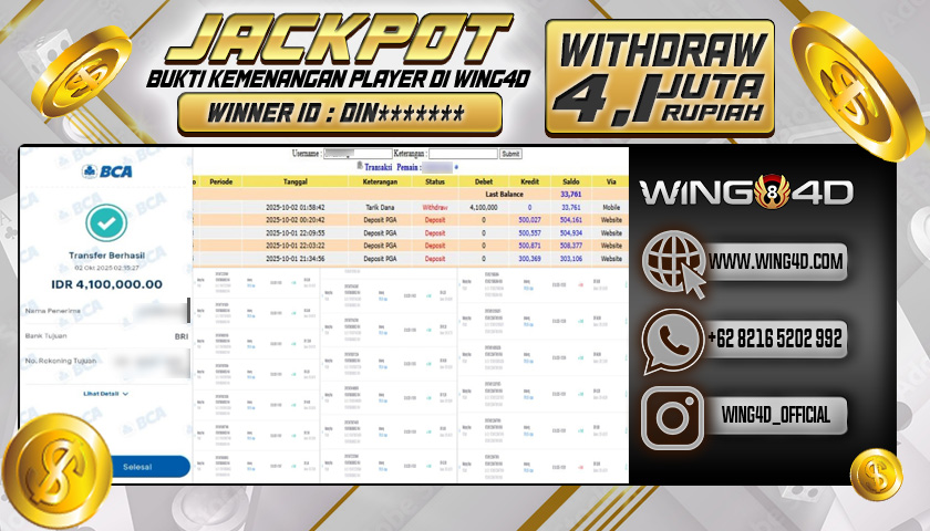 Prediksi WING4D | Prediksi dan RTP Jitu Situs WING4D