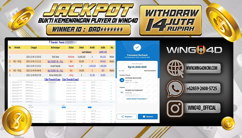 Prediksi WING4D | Prediksi dan RTP Jitu Situs WING4D