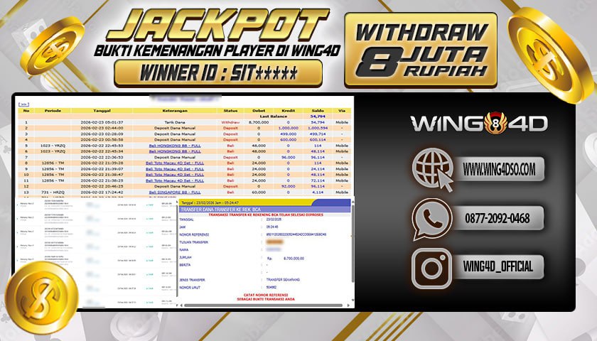 Prediksi WING4D | Prediksi dan RTP Jitu Situs WING4D