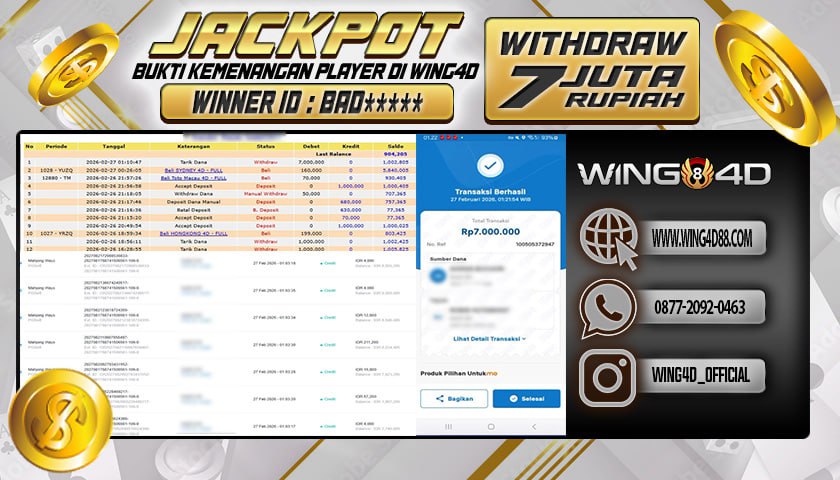 Prediksi WING4D | Prediksi dan RTP Jitu Situs WING4D