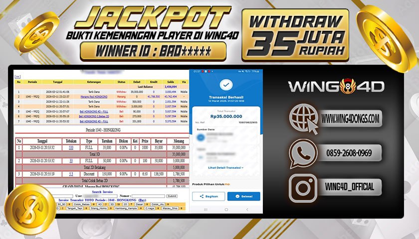 Prediksi WING4D | Prediksi dan RTP Jitu Situs WING4D