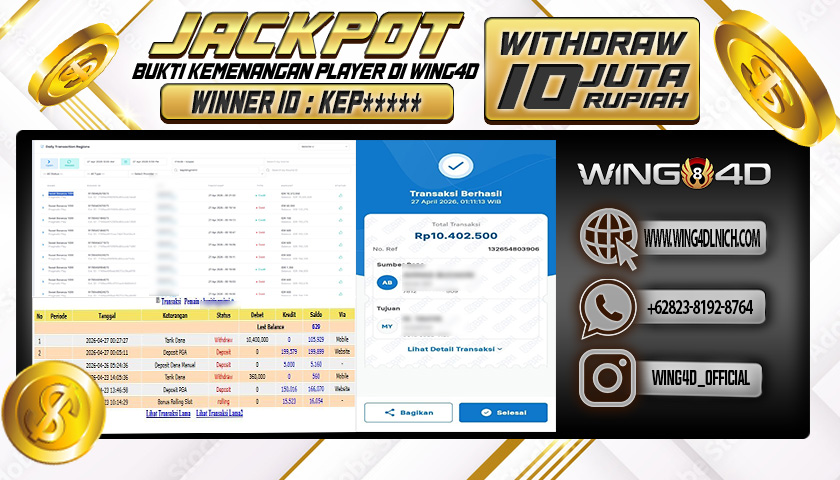 Prediksi WING4D | Prediksi dan RTP Jitu Situs WING4D