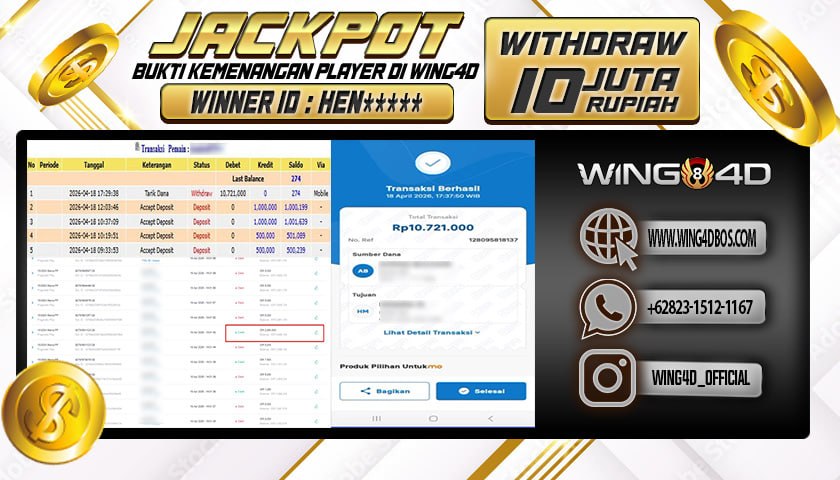 Prediksi WING4D | Prediksi dan RTP Jitu Situs WING4D